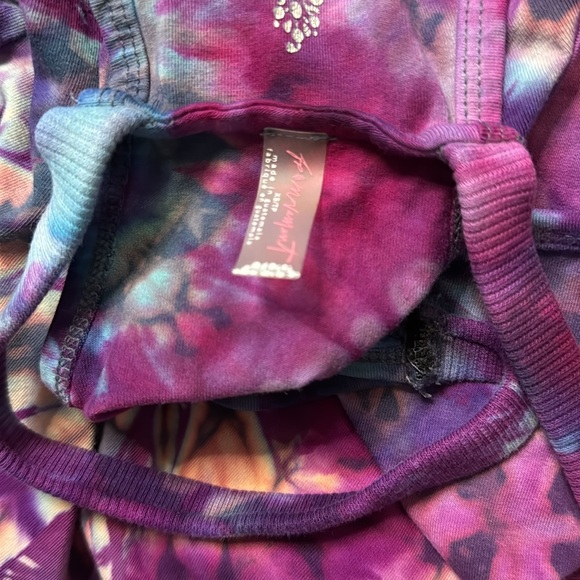 Free People Movement Hot Shot Mini Romper size XS NEW Blue Indigo Tie Dye - Picture 7 of 7